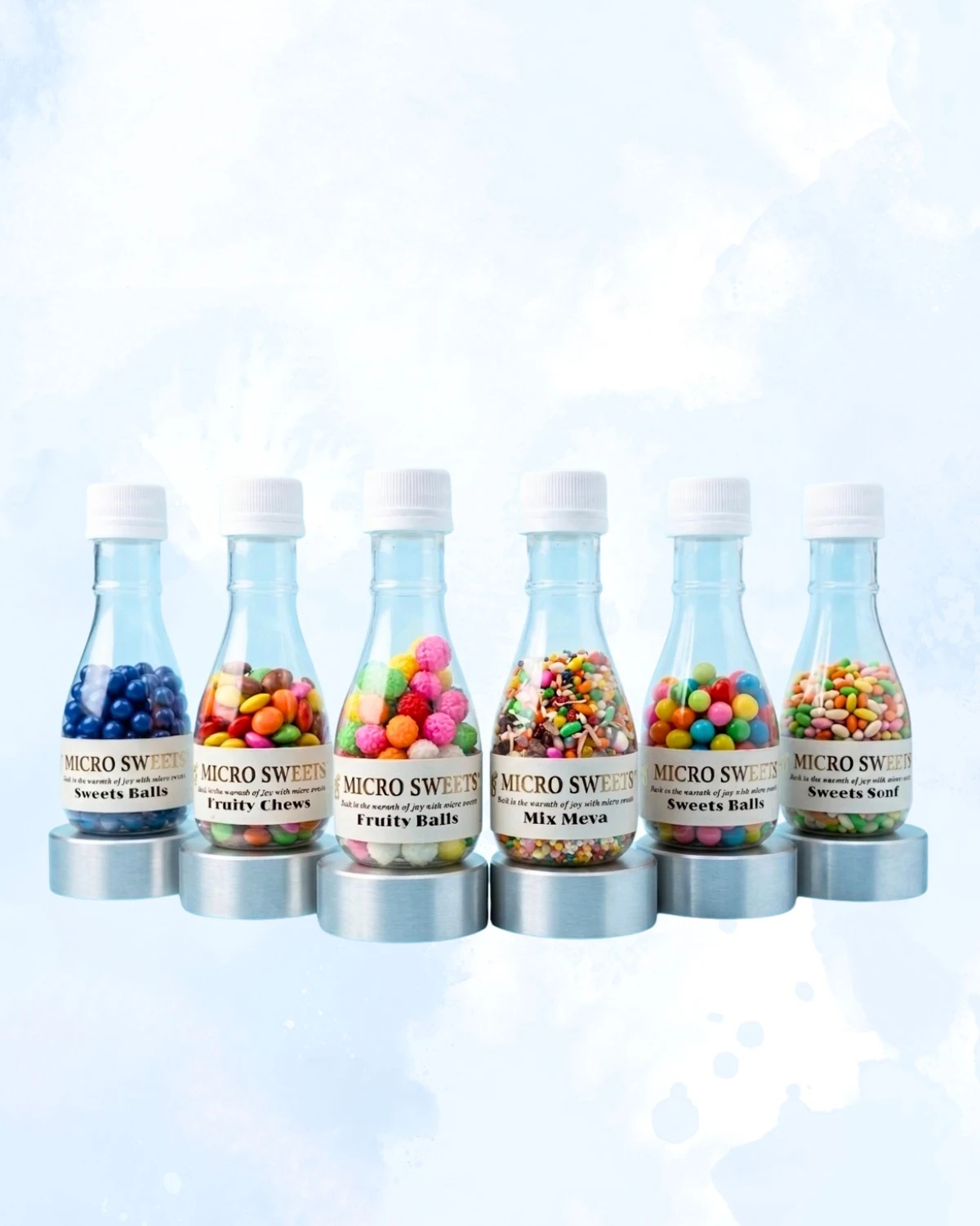 2 Set of Six Sweet Bottles - Image 1